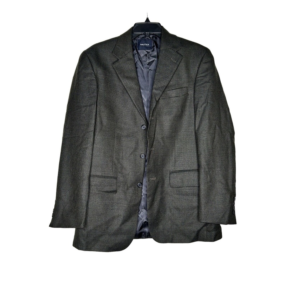 Nautica Men's Houndstooth Sport Coat Blazer Dress Work Business Casual size‎ 42R